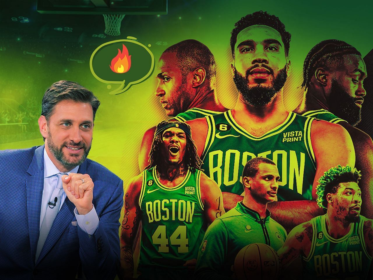 Mike Greenberg believes the Celtics will still win the Eastern Conference finals after being 3-0 down.