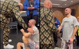 Tyson Fury shares words of wisdom with brutally beaten up 3-1 boxer Campbell Somerville