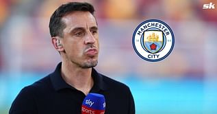 Gary Neville says it would be a massive disappointment for Manchester City if they don’t win the treble from this stage