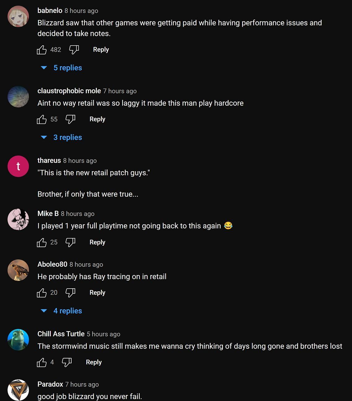 Fans in the YouTube comments section reacting to the streamer&#039;s clip (Image via Asmongold Clips/YouTube)