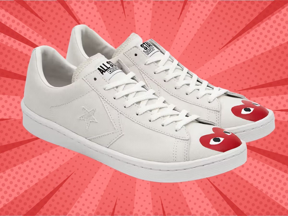 PLAY COMME des GAR&Ccedil;ONS x Converse&rdquo; Pro Leather sneakers (Image via COMME des GAR&Ccedil;ONS)