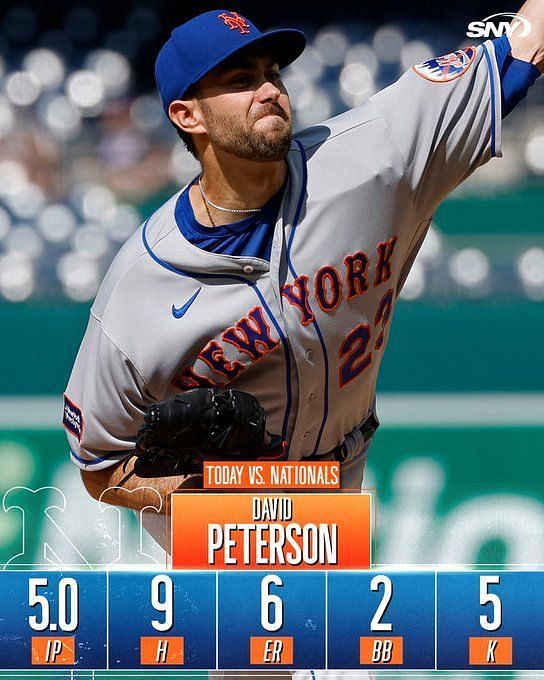 New York Mets fans despondent as David Peterson rocked again in