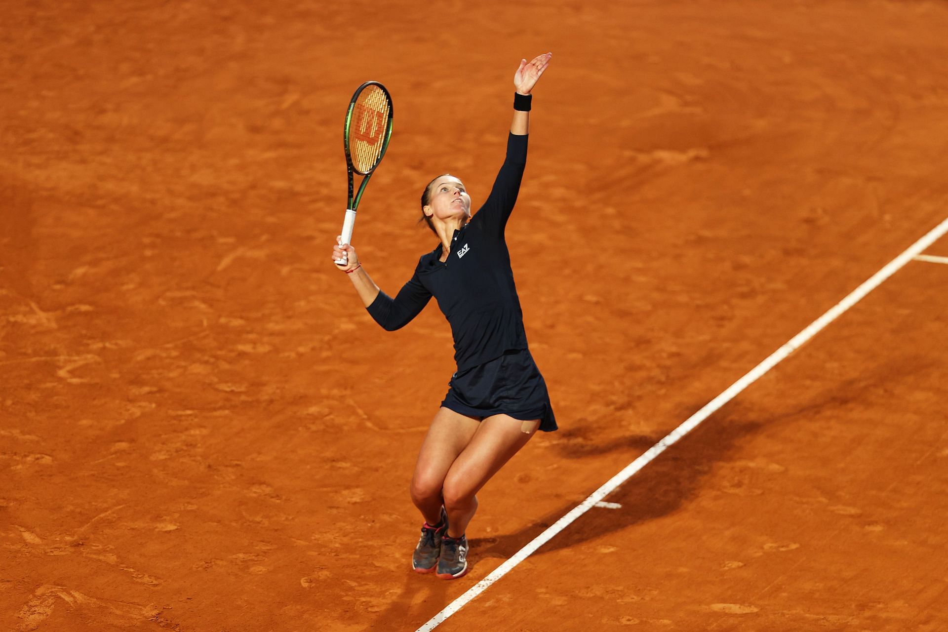 Veronika Kudermetova at the 2023 Italian Open.