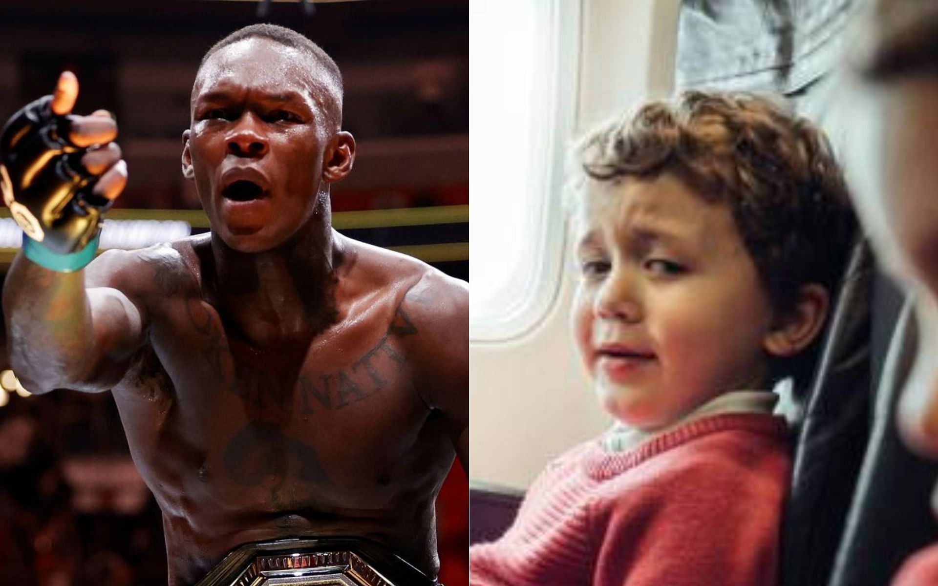 Israel Adesanya shares a humorous story on Instagram