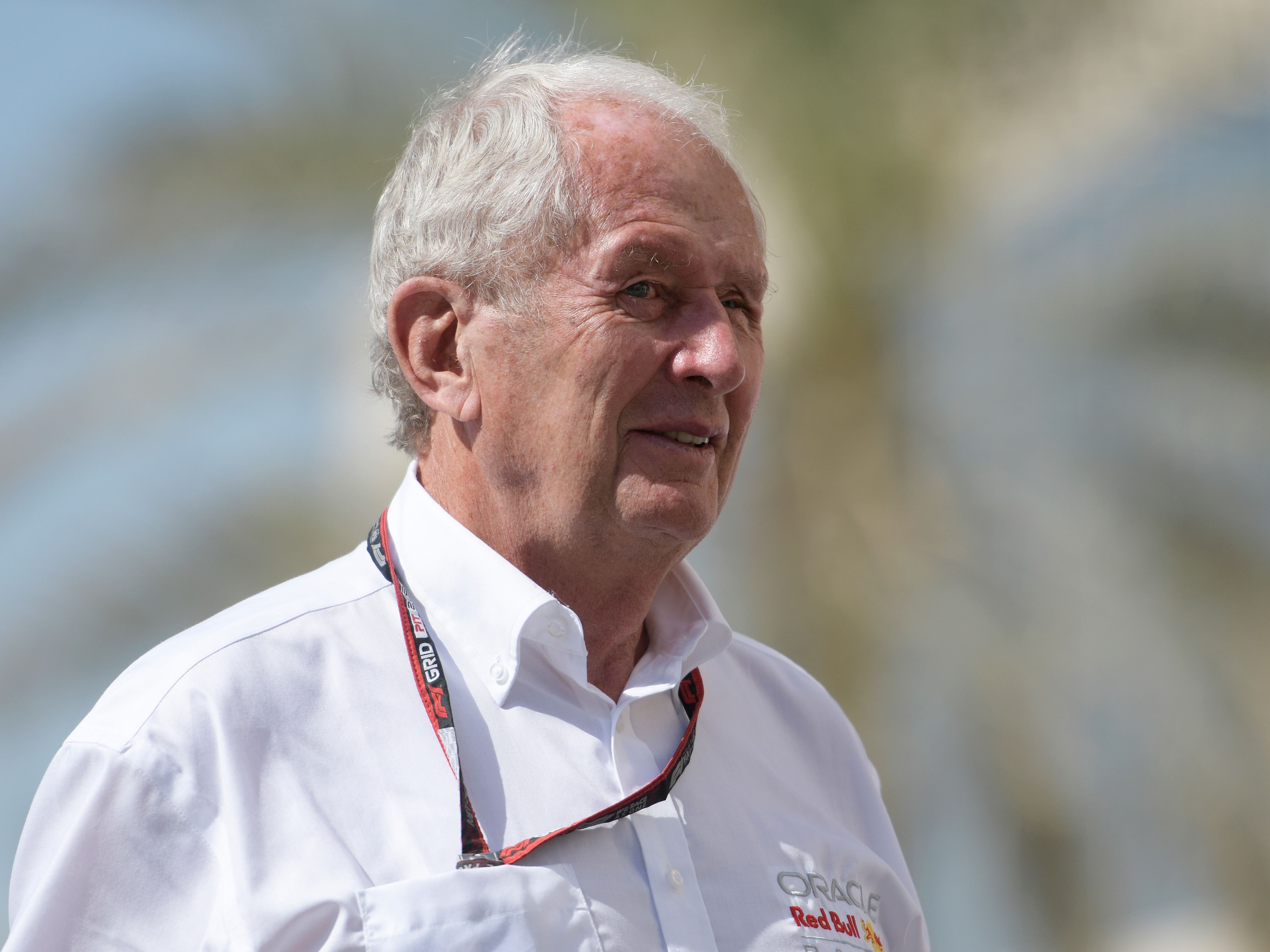 Red Bull Racing Team Consultant Dr. Helmut Marko walks in the paddock prior to practice ahead of the 2022 F1 Abu Dhabi Grand Prix. (Photo by Rudy Carezzevoli/Getty Images)