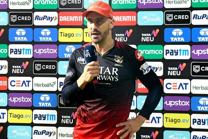 IPL 2023 - फाफ डू प्लेसी ने RCB टीम में बताई ये बड़ी कमी, दिनेश कार्तिक का जिक्र करते हुए दी बड़ी प्रतिक्रिया