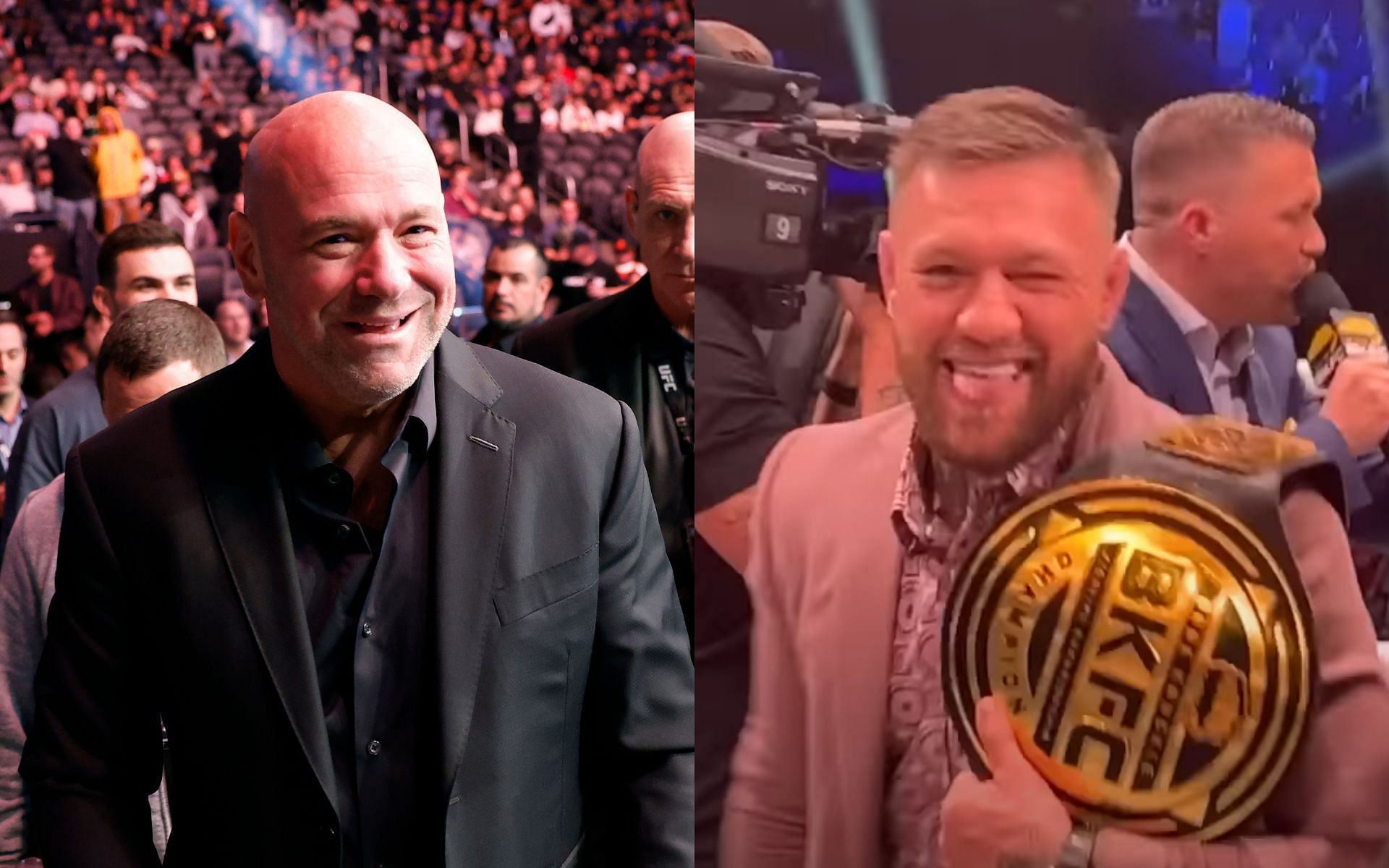 Dana White (Left); Conor McGregor (Right) [Image courtesy: left image via Getty Images; right image via TheMacLife YouTube channel]