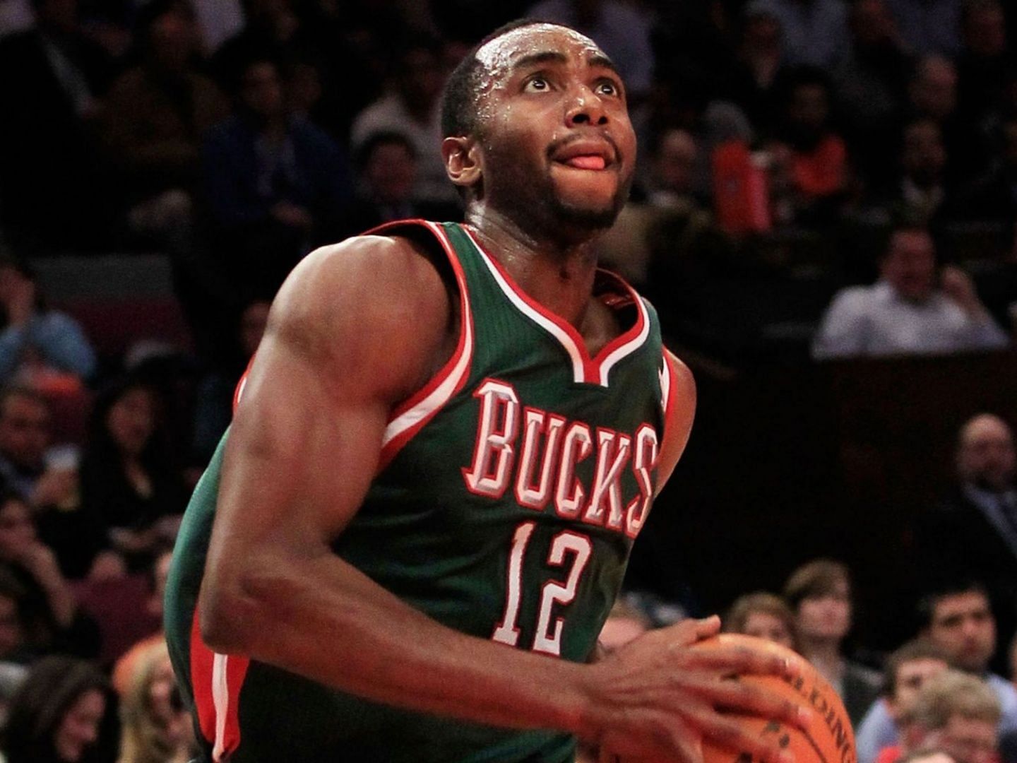 Luc Mbah a Moute playing for the Milwaukee Bucks