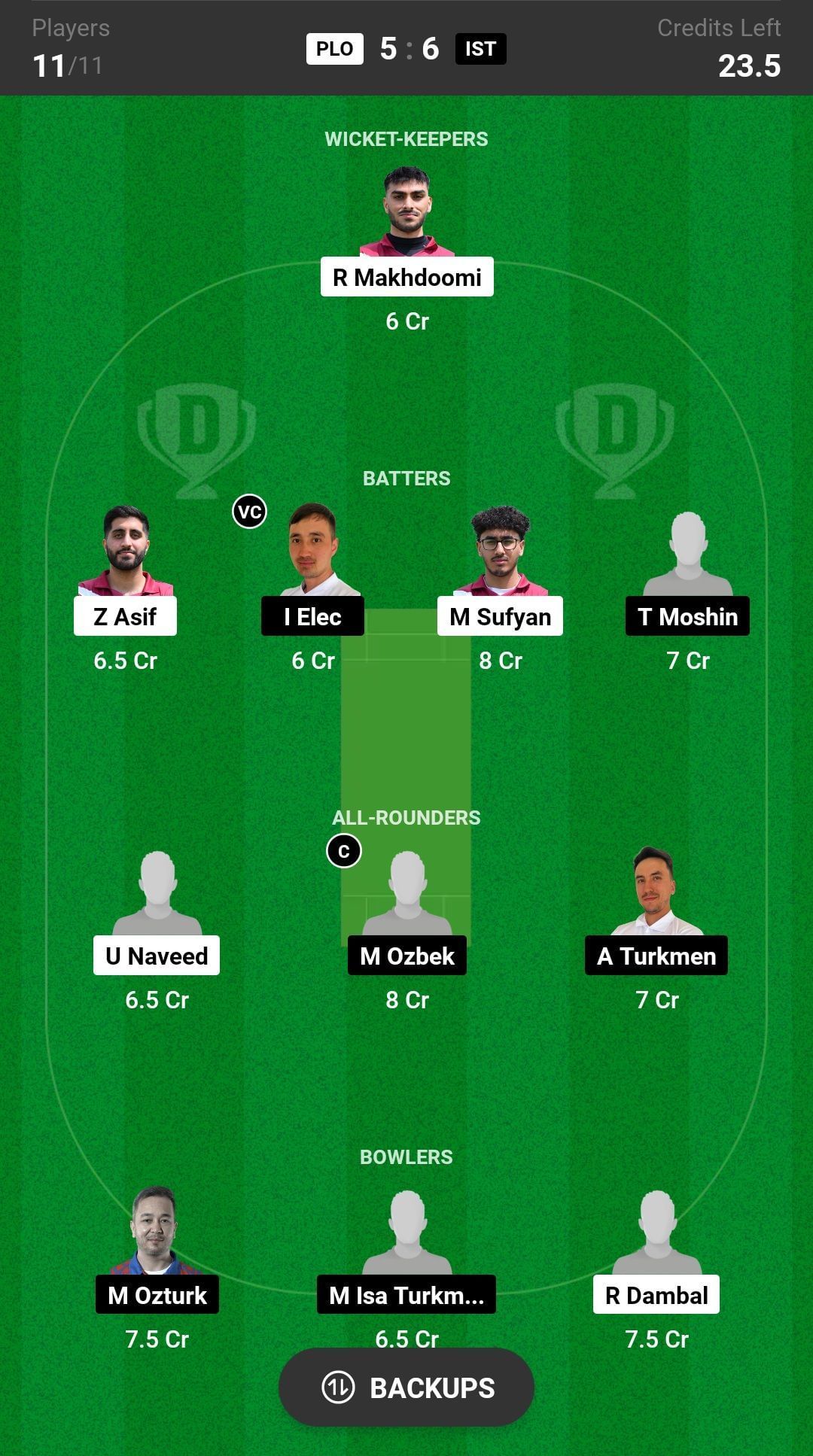 Tomorrow Dream11 Team Prediction - Top