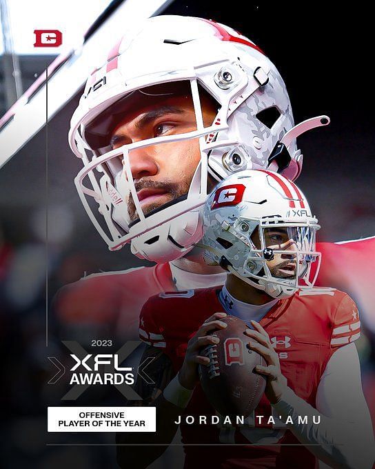 Ta'amu Named 2023 XFL Offensive Player of the Year