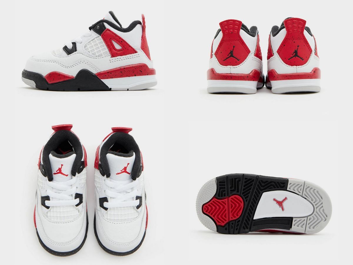 Upcoming Nike Air Jordan 4 &quot;Red Cement&quot; sneakers (Image via Sportskeeda)