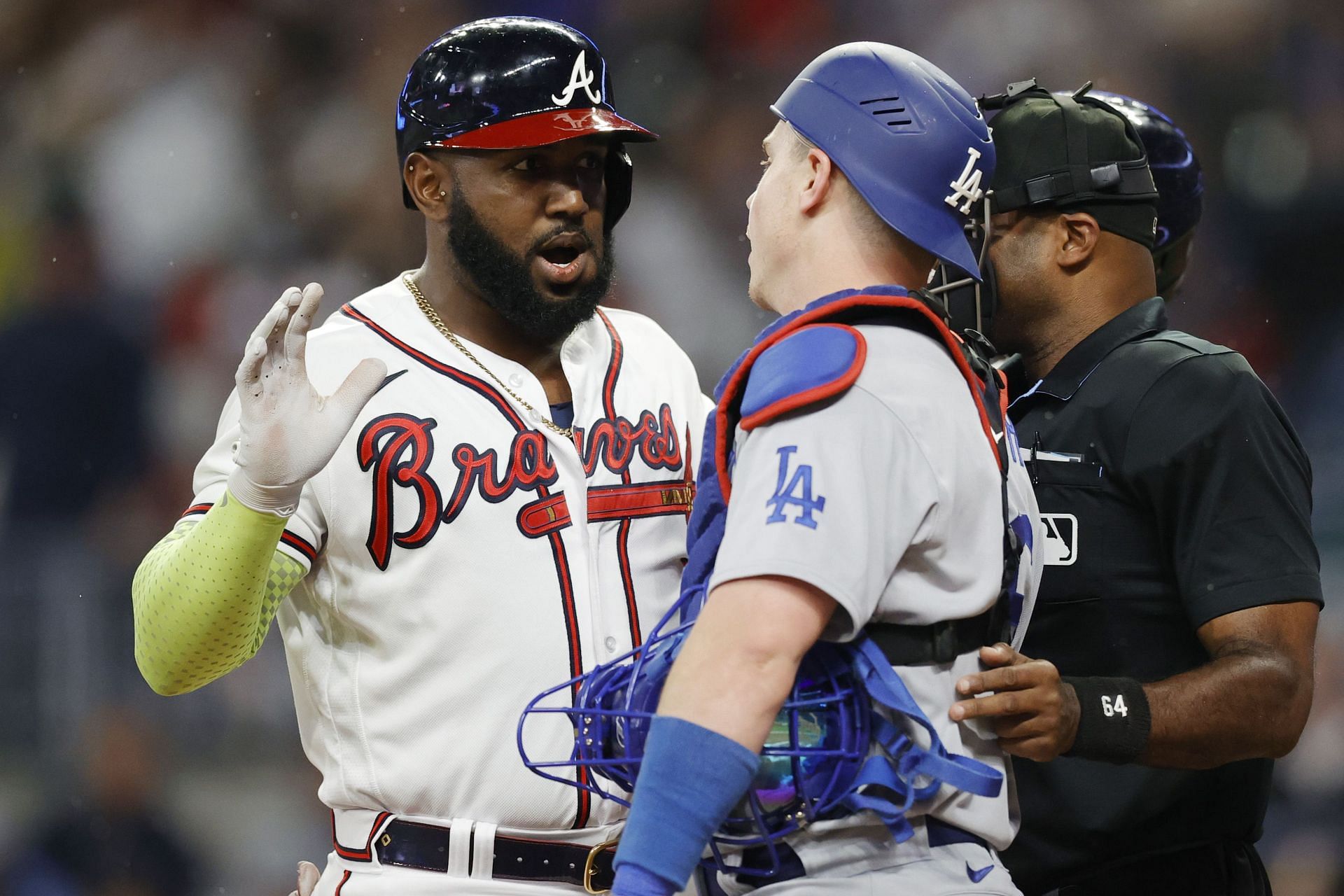 What happened between Marcell Ozuna and Will Smith? Heated on-field clash  during Dodgers vs Braves