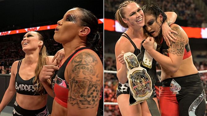 Ronda Rousey heavily criticizes the women's division after winning the WWE Women's Tag Team Championships