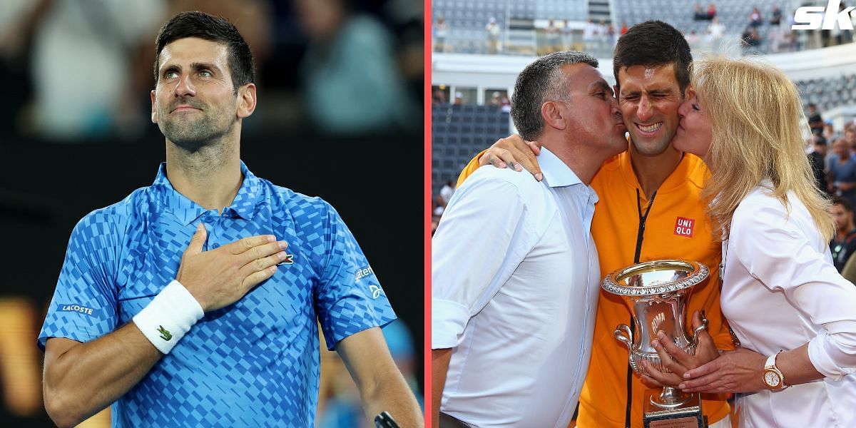 Djokovic parents: Novak Djokovic gets emotional after spotting a banner ...