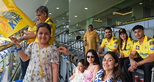 IPL 2023 : लम्बे अरसे बाद अपने पापा एमएस धोनी और CSK को सपोर्ट करने स्टेडियम पहुंची जीवा, तस्वीरें आई सामने