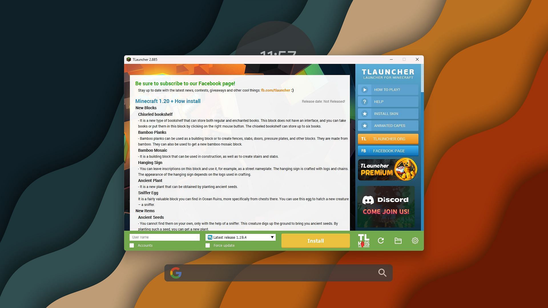TLauncher interface on Windows (Image via Sportskeeda)