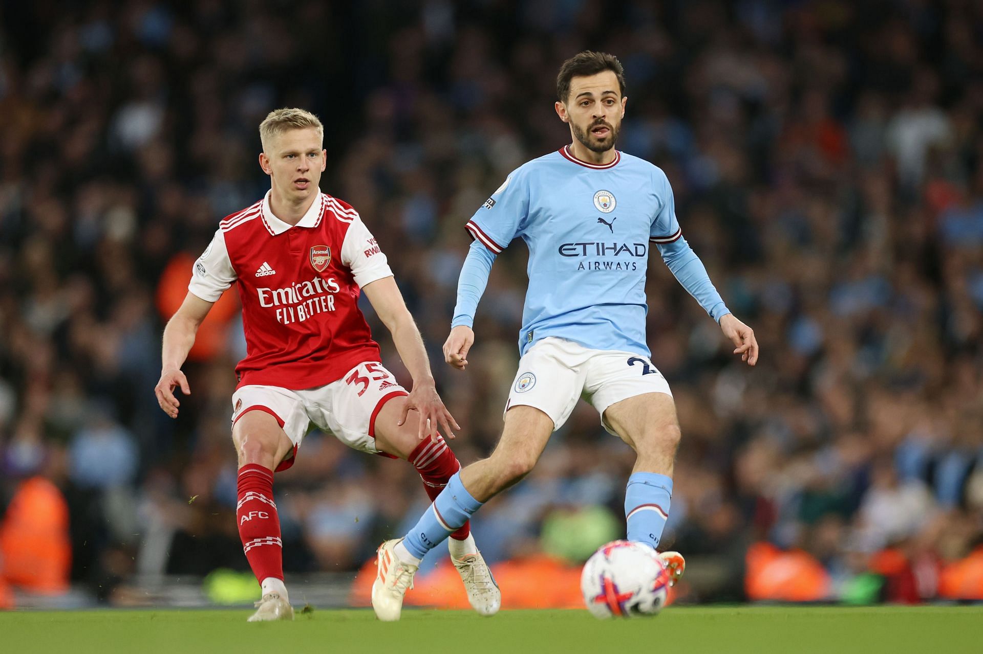 Bernardo Silva (right) could leave the Etihad this summer.