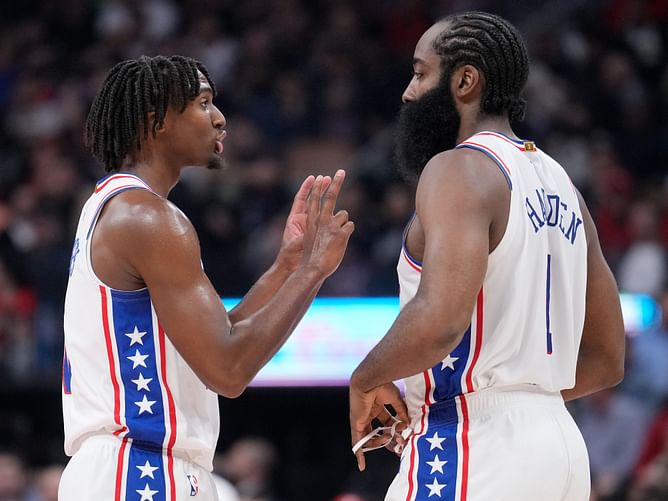 "We knew he was gonna turn around" - James Harden and the Sixers knew Tyrese Maxey was gonna have a big game