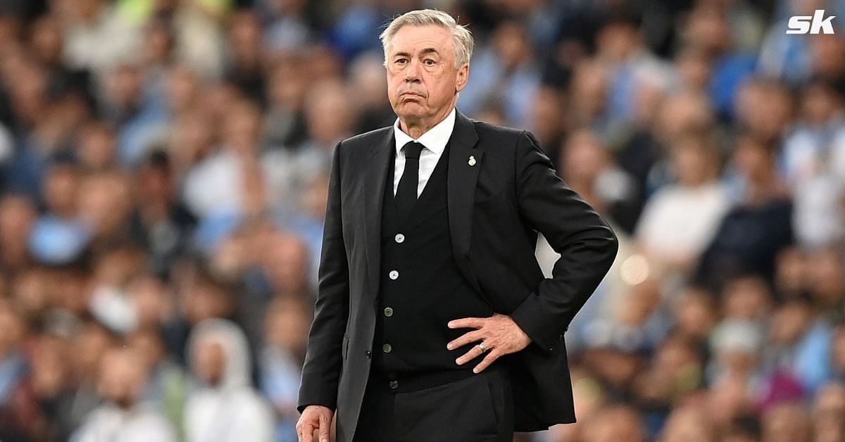 Carlo Ancelotti reacts to his side