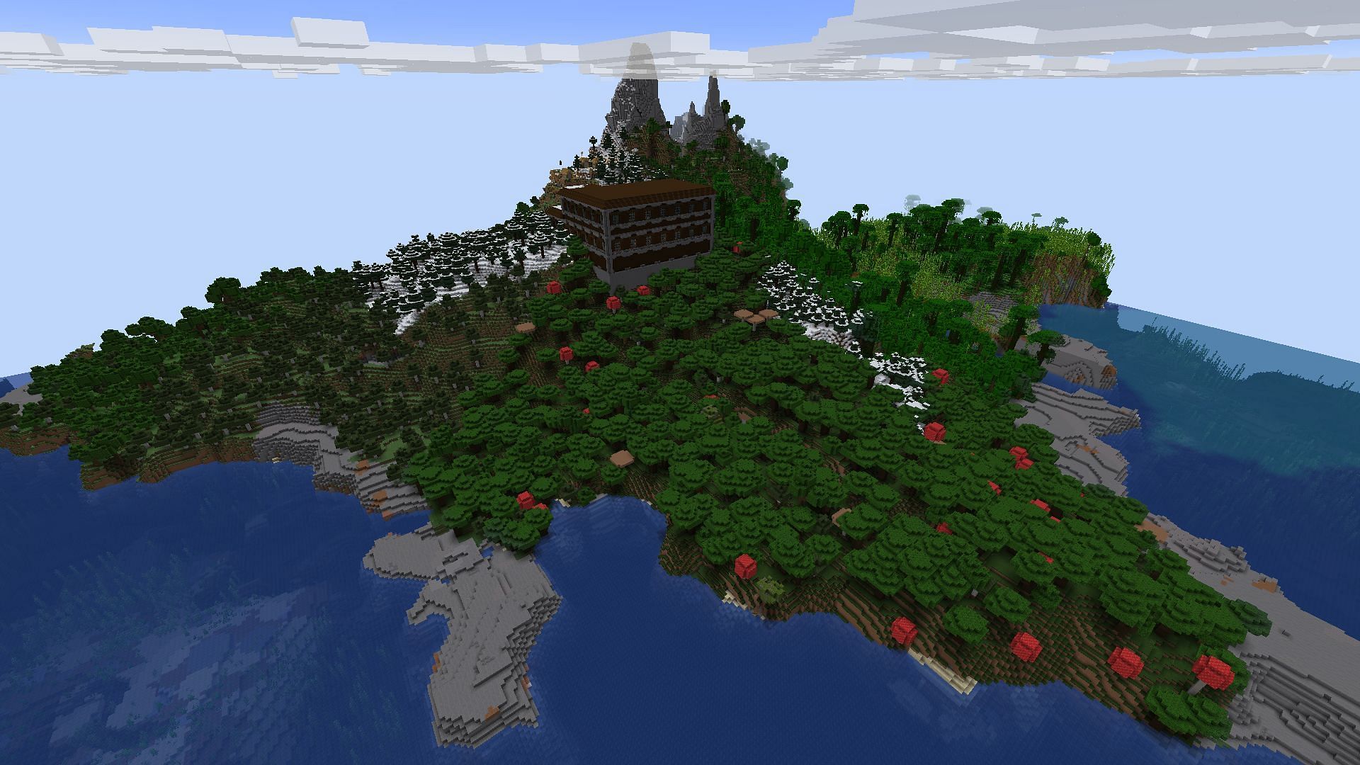 The right Minecraft seed can be an absolute blast to play solo or with friends (Image via Mojang)