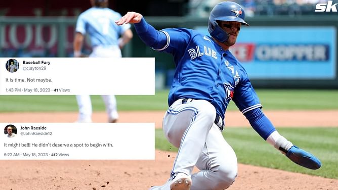 Toronto Blue Jays fans in favor of sending struggling Cavan Biggio down to Triple-A: "It is time" "He didn’t deserve a spot to begin with"