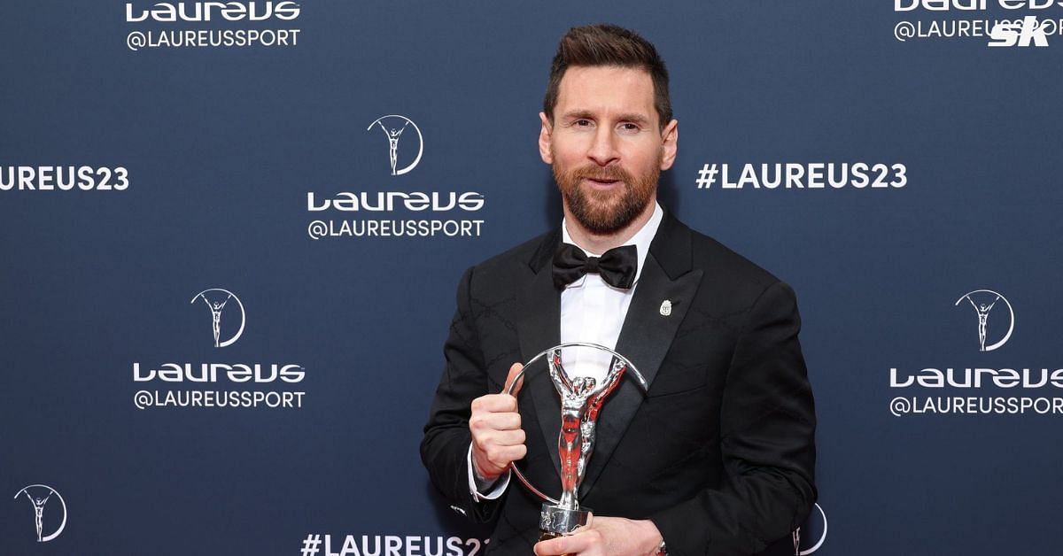 Lionel Messi was crowned Laureus World Sportsman of the Year for the second time in his career today