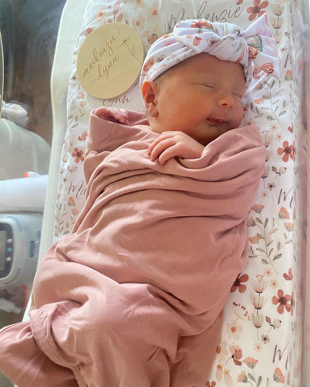 Pat and Samantha McAfee gave birth to a baby girl, Mackenzie Lynn (Image credit: Instagram.com/mrsmcafeeshow)