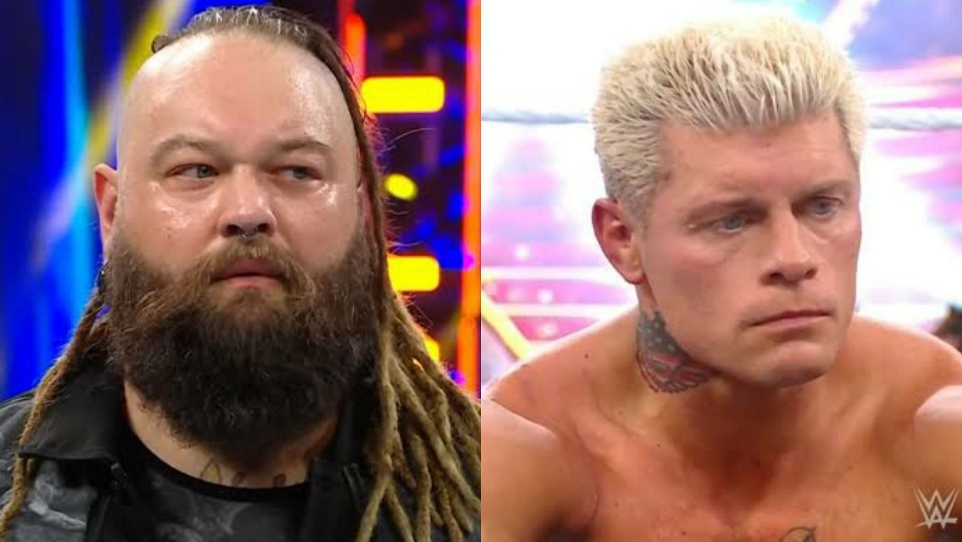 Bray Wyatt (left), Cody Rhodes (right)