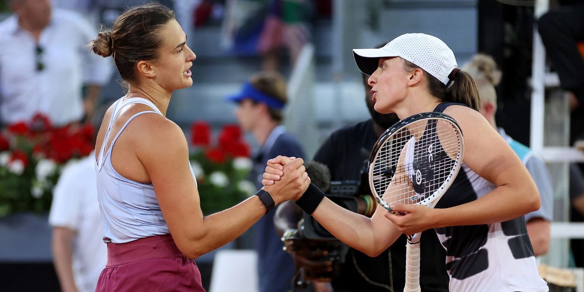 Iga Swaitek lost to Aryna Sabalenka in the 2023 Madrid Open final.