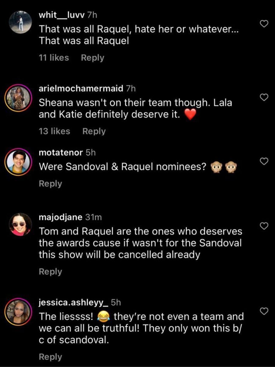 Fans credit Scandoval for Vanderpump Rules winning Best On-Screen Team during MTV Movie Awards 2023 (Image via Instagram/@queensofbravo)