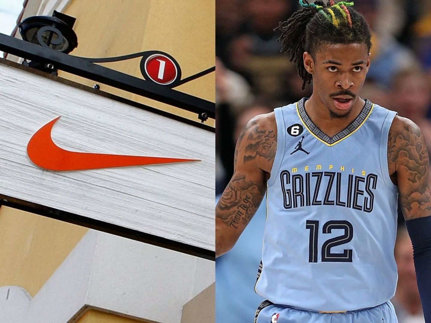 Nike and Ja Morant of the Memphis Grizzlies 