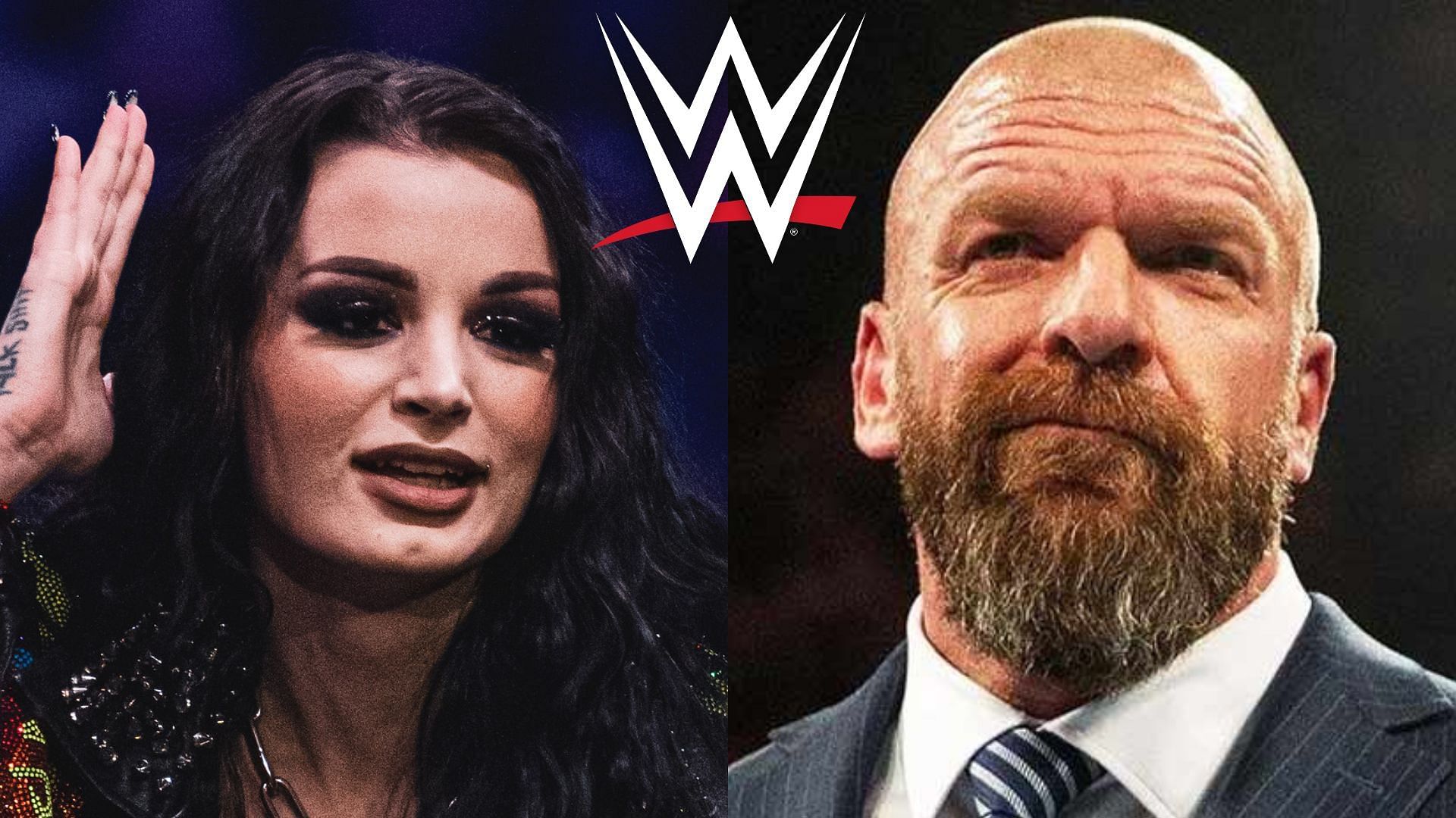 What did Saraya and Triple H talk about before she went to AEW?