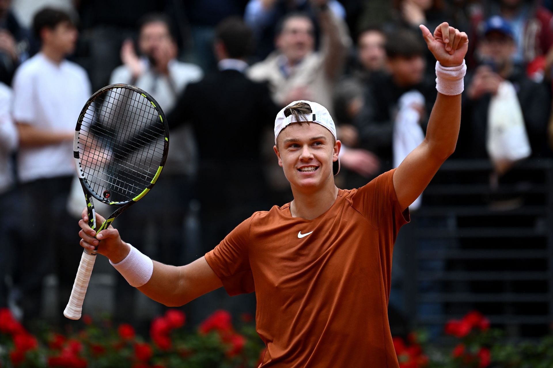 Holger Rune beat Casper Ruud at the Italian Open semifinals