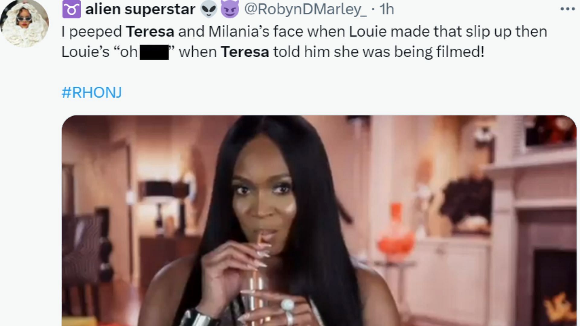 Fans react to Teresa and Luis&#039; conversation on RHONJ (Image via Twitter)