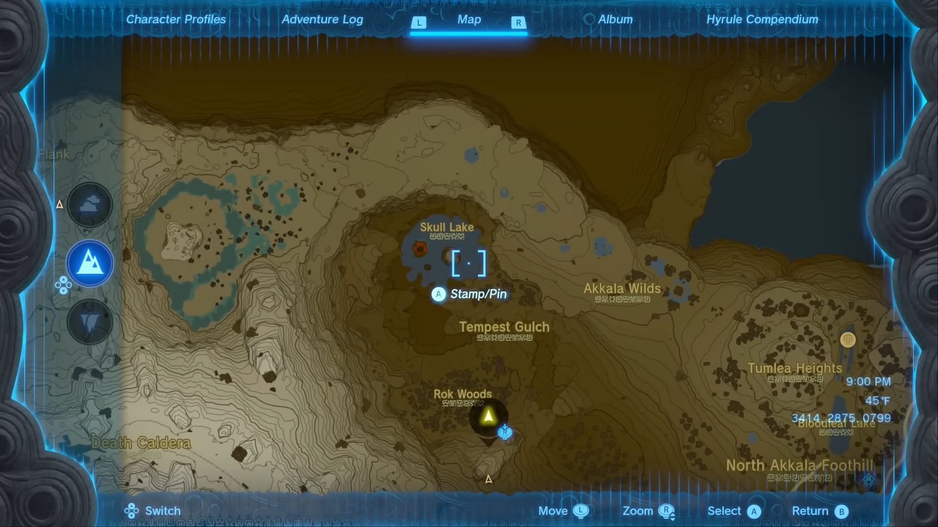 Location of the Fierce Deity Mask (Image via Nintendo)