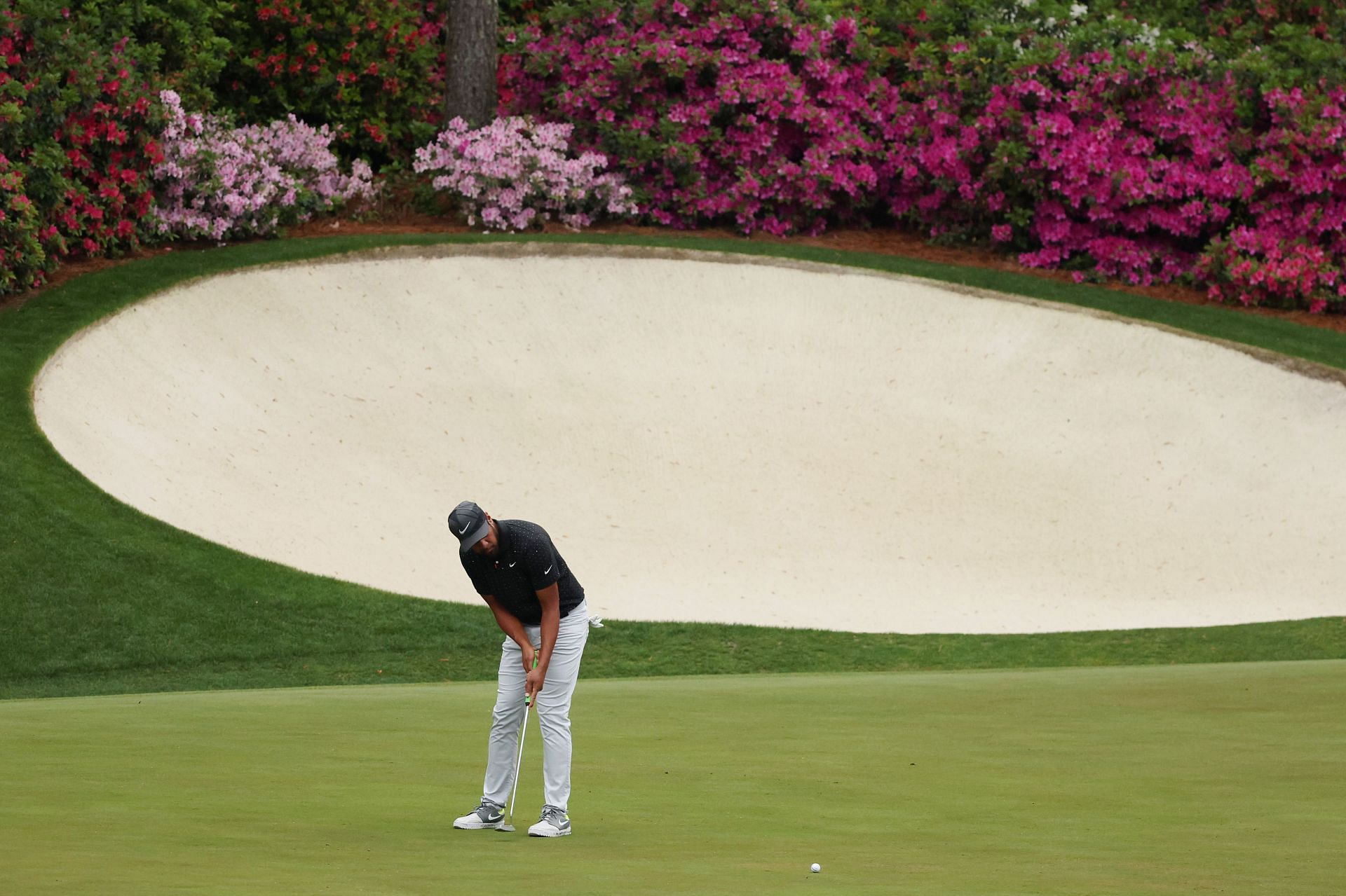 Tony Finau at the Masters