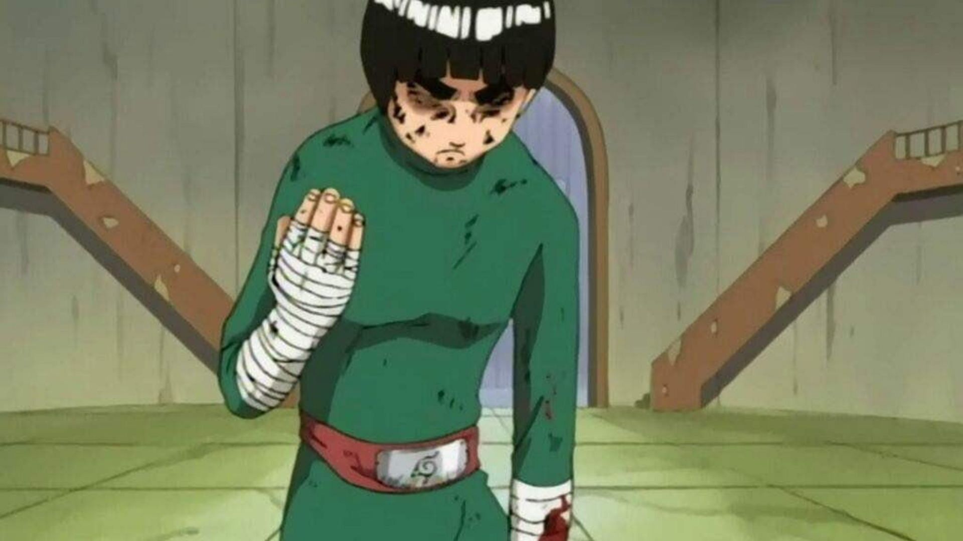 Rock Lee in the chunin exam arc (Image Via Studio Pierrot)