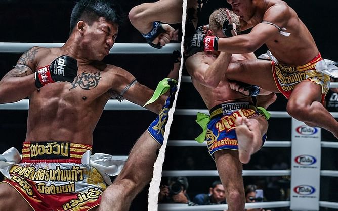Rodtang Jitmuangnon goes airborne in second match against Jonathan Haggerty