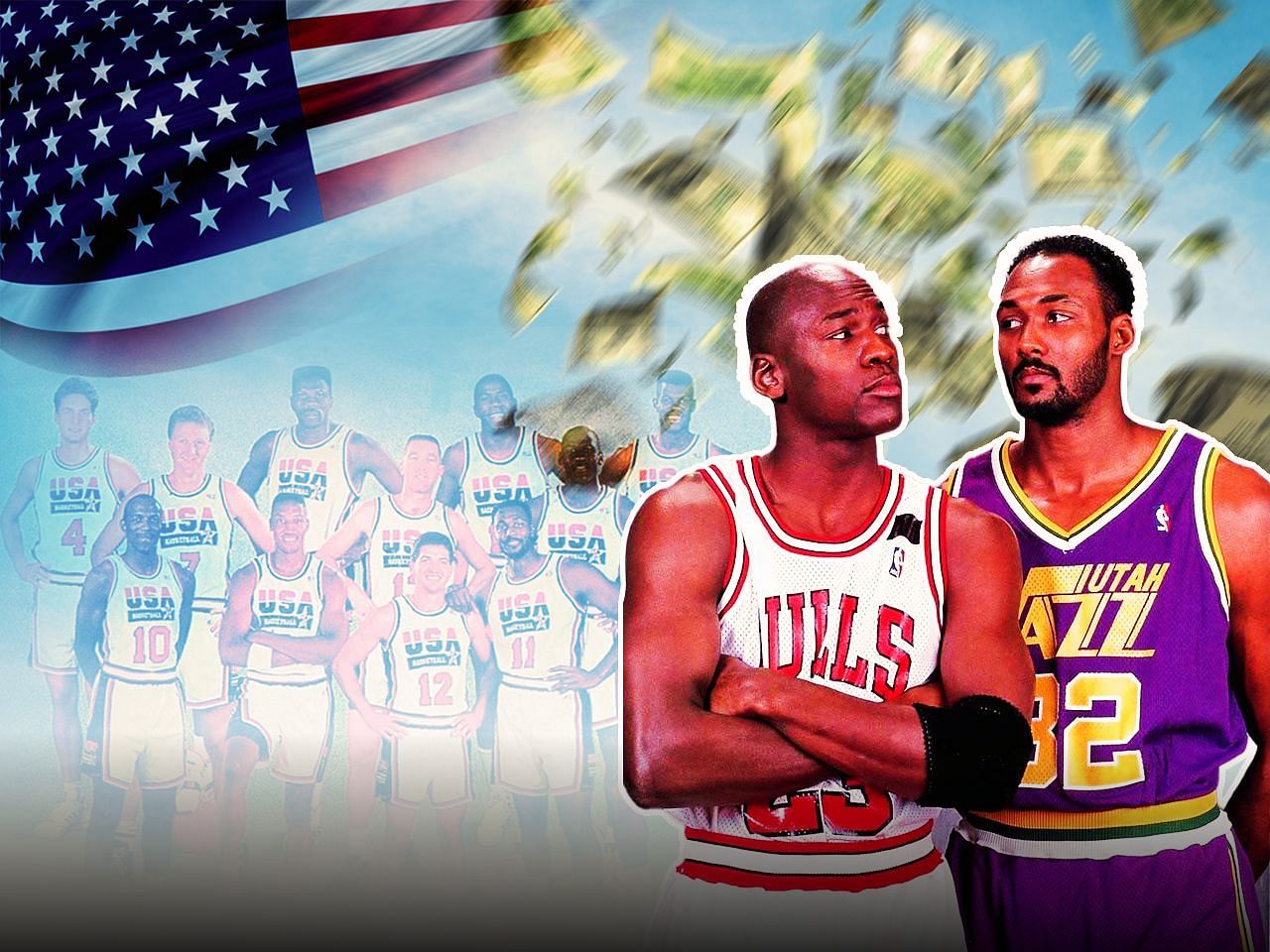 Karl Malone reportedly makes $5 million & $3 million by auctioning 1992 Dream  Team memorabilia & Michael Jordan jersey