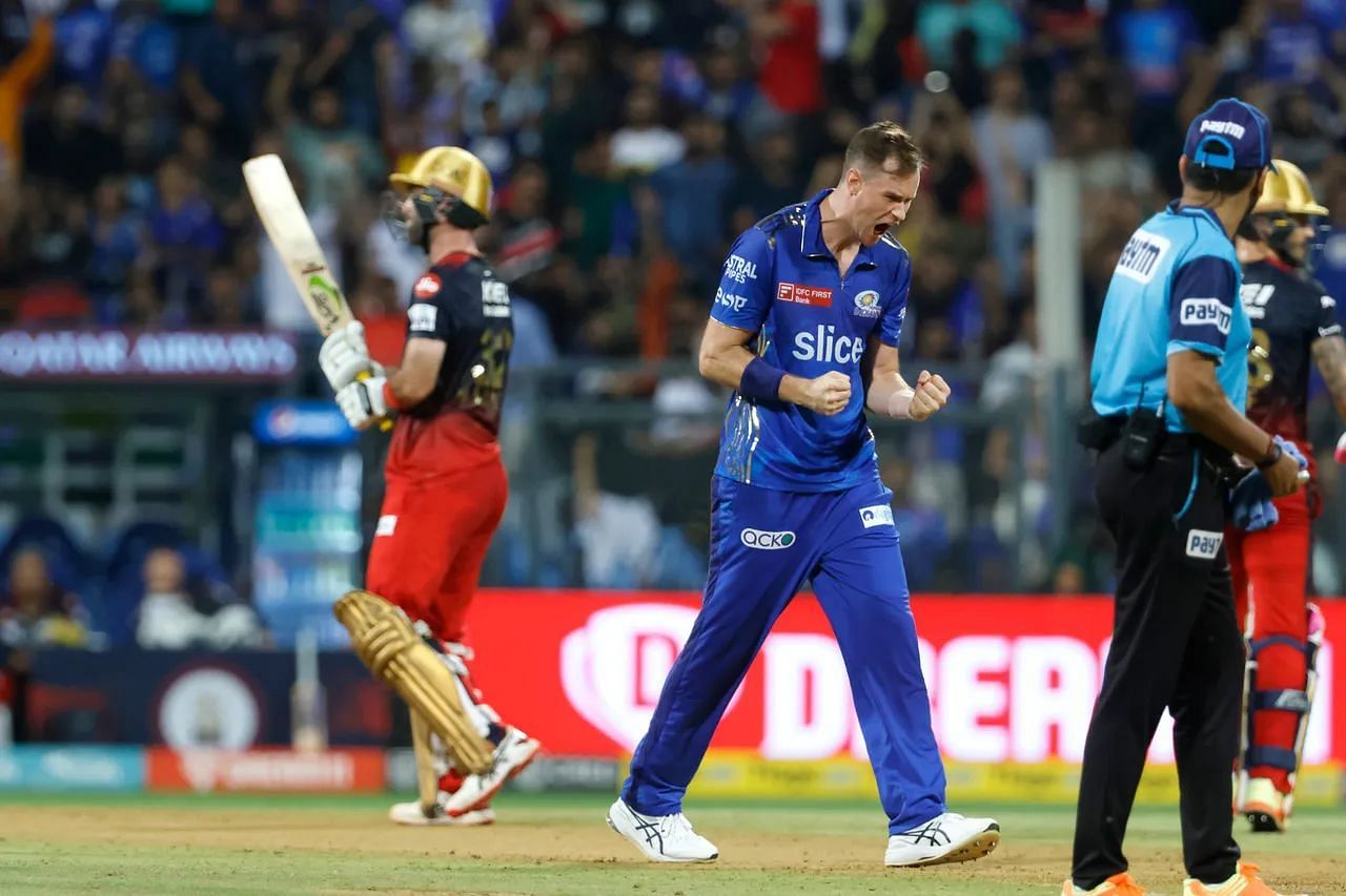 Jason Behrendorff was the pick of the bowlers for MI against RCB in IPL 2023 (Image Courtesy: IPLT20.com)