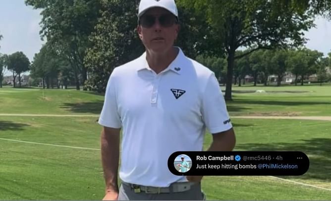 “Just keep hitting bombs” - Fans react to Phil Mickelson continuously lashing out at Brandel Chamblee over the LIV Golf controversy