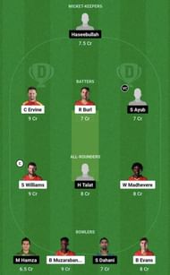 ZIM-A vs PKS Dream11 Prediction Team, Head To Head League