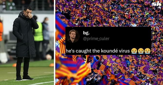"He caught the Kounde virus", "Beautiful goal really good header" - Fans react as Barcelona star scores bizarre own goal against Valladolid