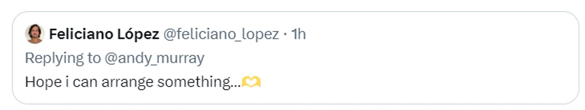 Feliciano Lopez&#039;s deleted tweet