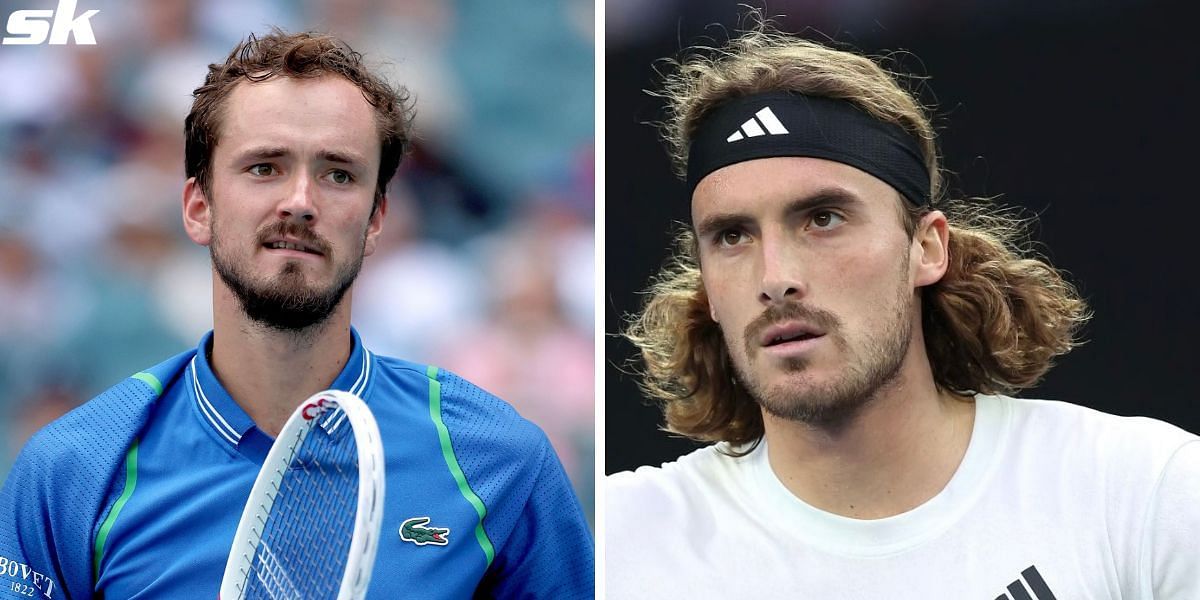 Tennis fans delighted by a clip of Daniil Medvedev and Stefanos Tsitsipas
