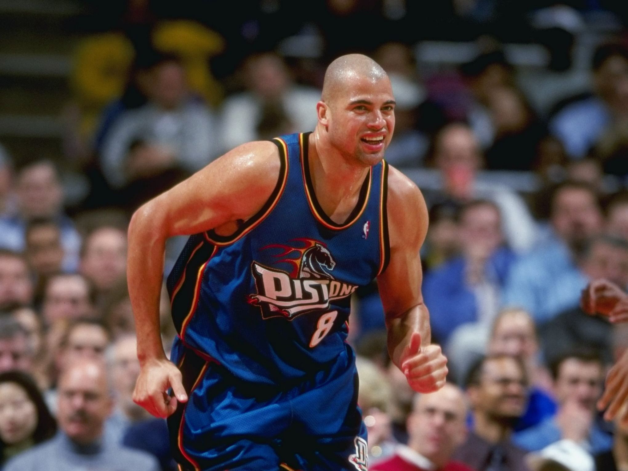 Bison Dele during his time with the Detroit Pistons