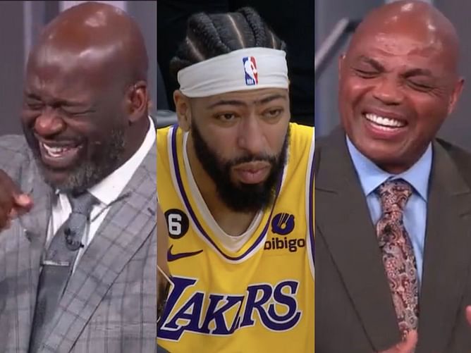 Watch: Shaquille O'Neal and Charles Barkley mock Anthony Davis on national TV