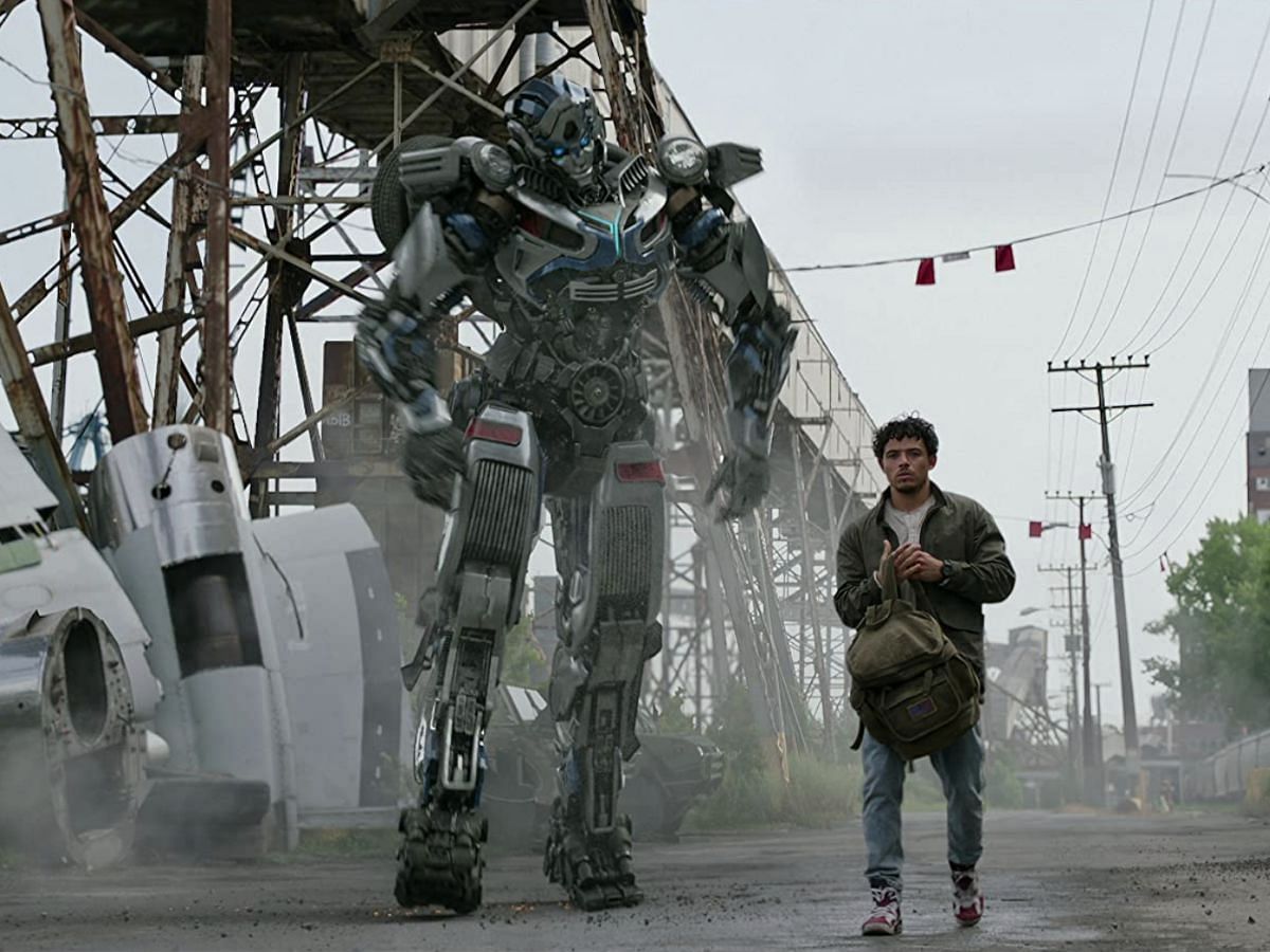 A still from Transformers: Rise of the Beasts