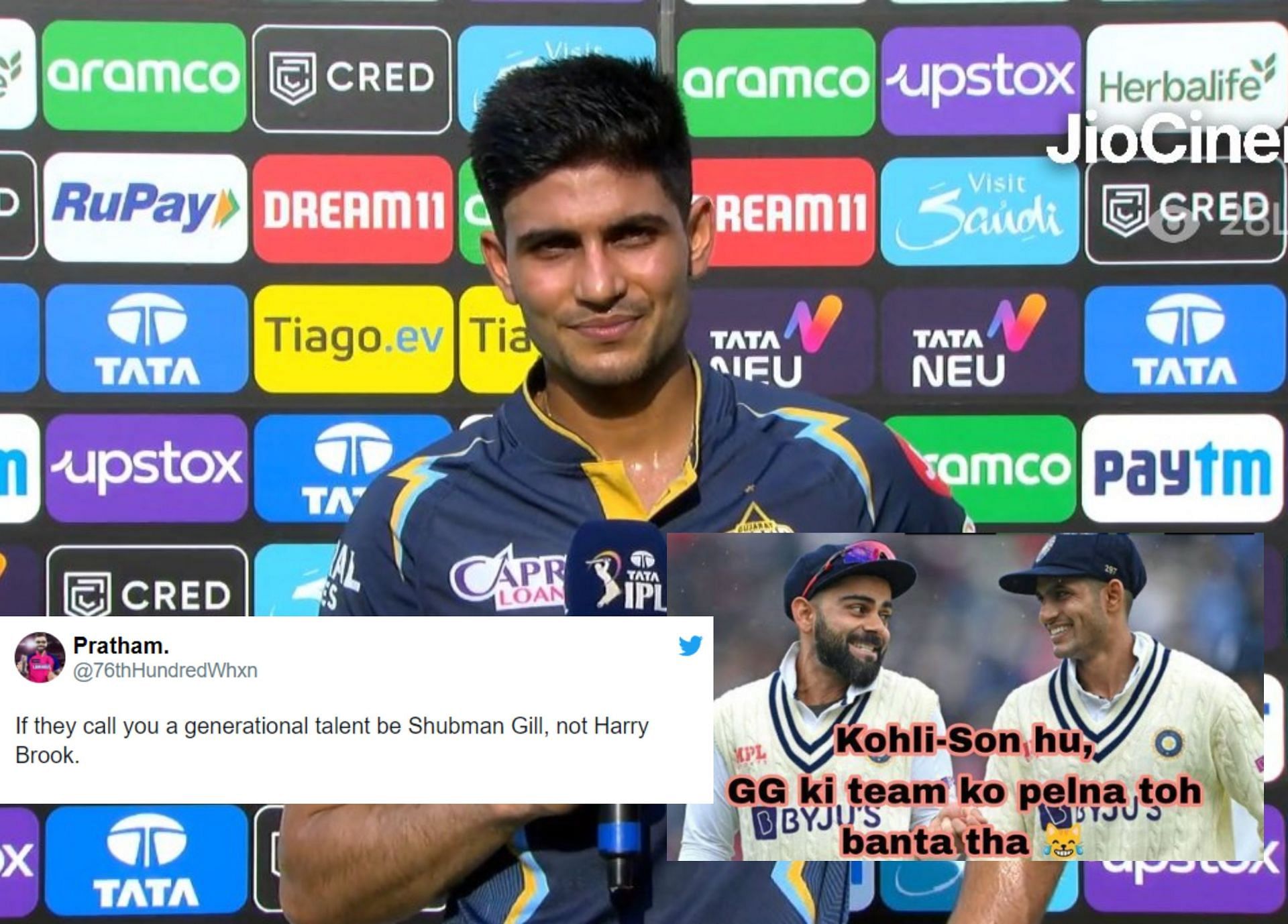 Fans react after Gill