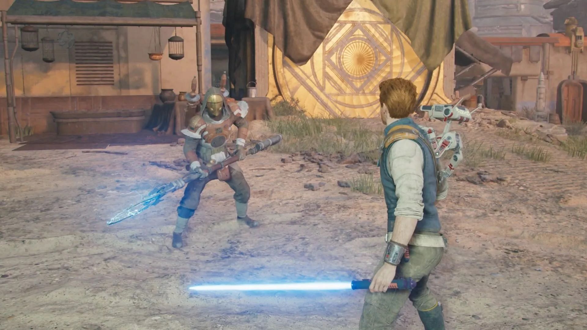 Zeik and Cal Kestis in Star Wars Jedi Survivor (Credits: Respawn Entertainment)